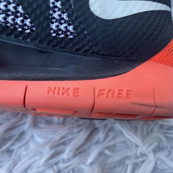 Nike 5.0 Black‎ Orange Size 7 Y Women’s Lace Up Athletic Shoes Pre Owned - Picture 10 of 16